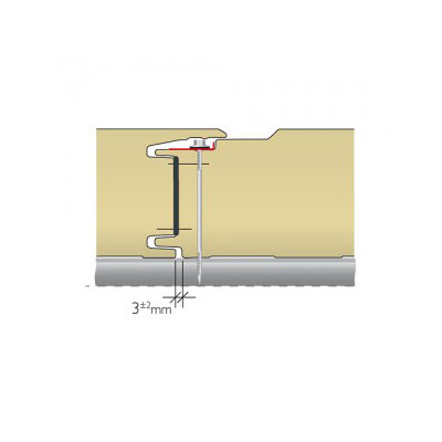 BE1 nicht sichtbare Befestigung 