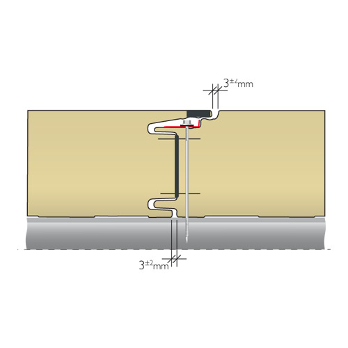 BE4 nicht sichtbare Befestigung 